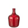 Vase carafe rouge moyen