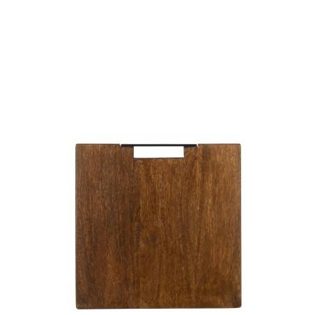 Planche à découper carrée en bois de manguier