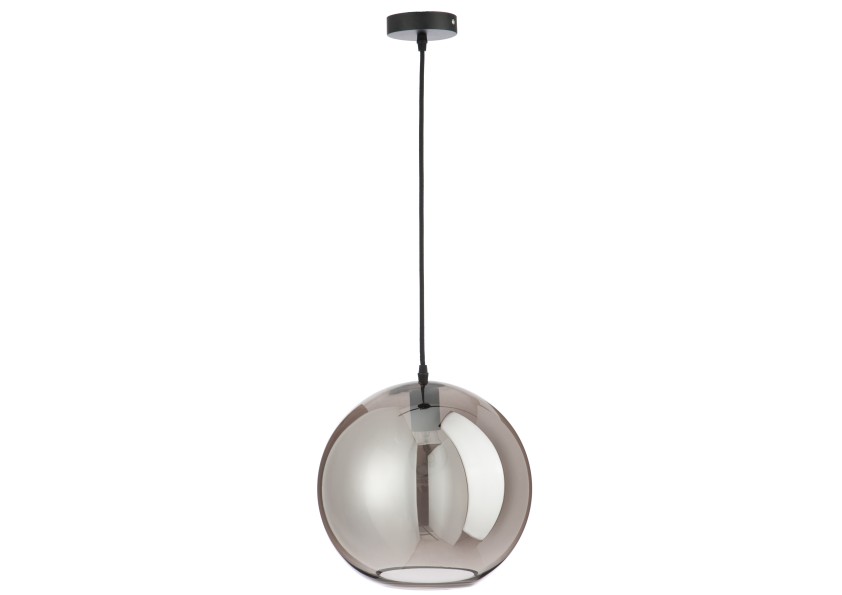 Lampe en verre Miroir argenté grande