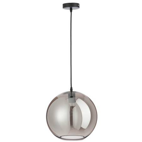 Lampe en verre Miroir argenté grande