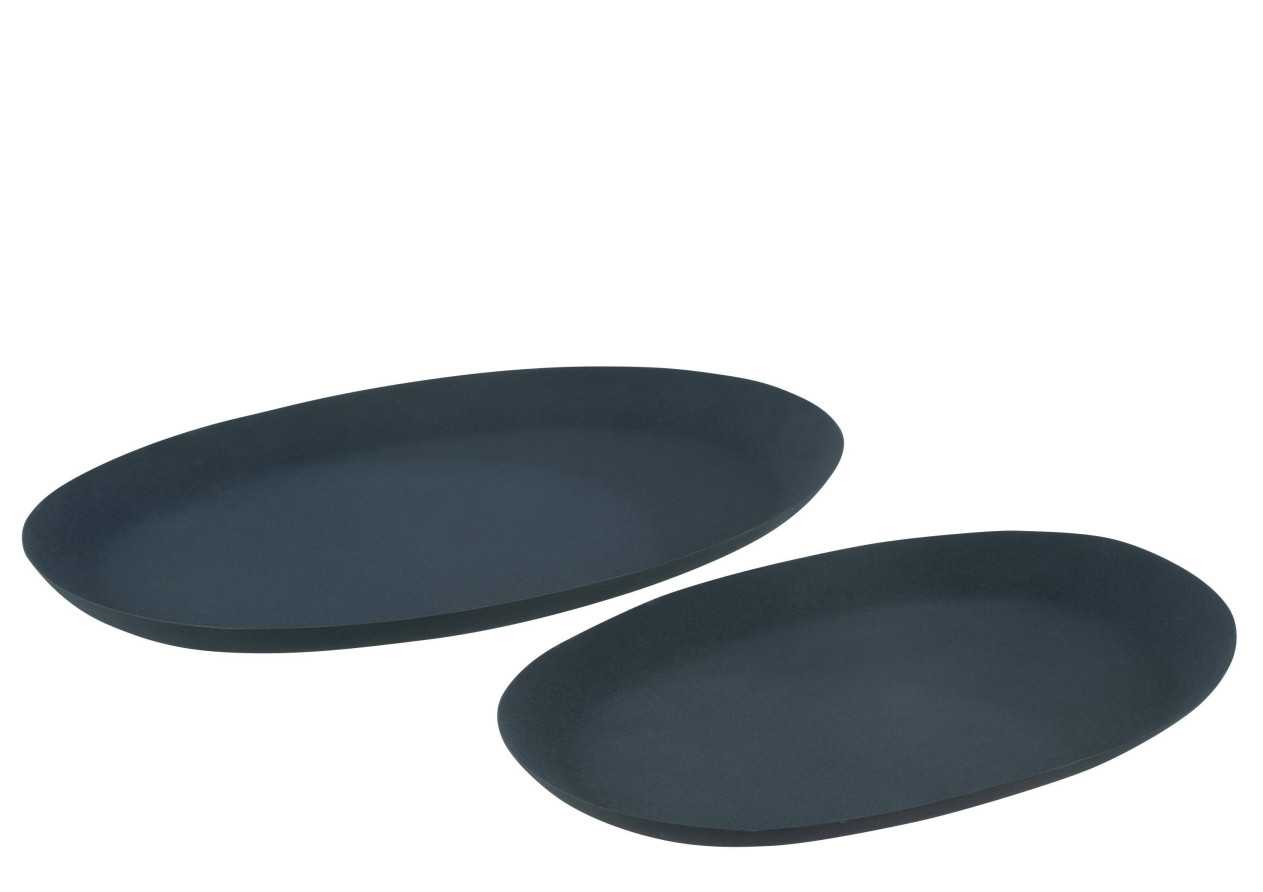 Ensemble de 2 assiettes ovales
