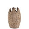 Grand vase en bois naturel