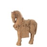 Cheval bois naturel grand