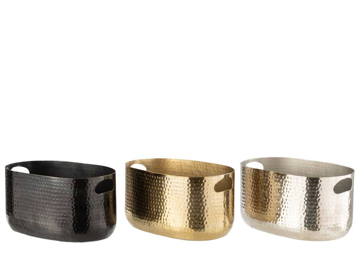 Seau à champagne noir à motif