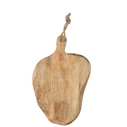 Planche à découper ovale en bois organique large