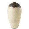 Vase en céramique beige/marron grande taille