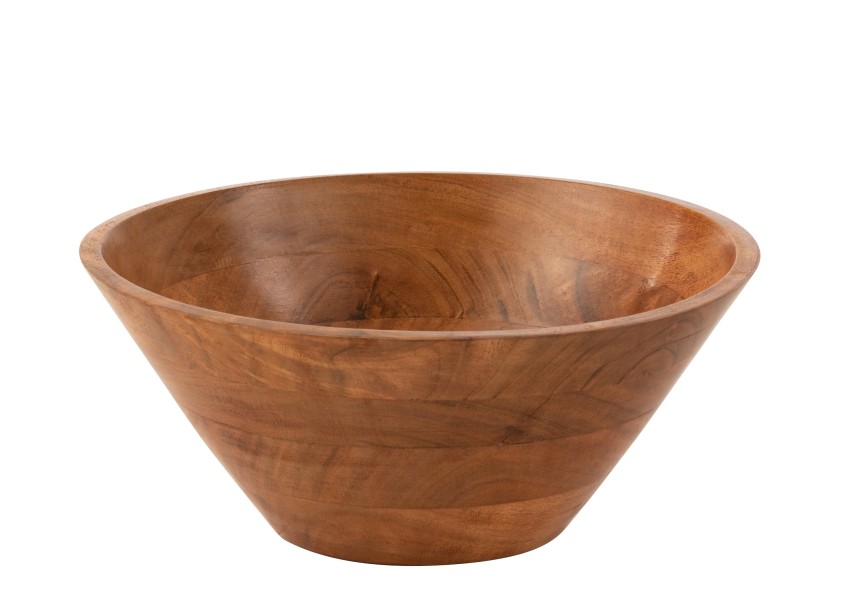 Bol en bois d'acacia foncé grand