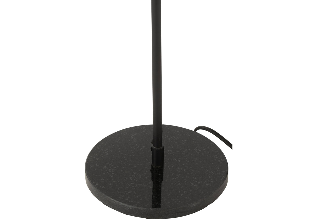 Lampe de table en métal/marbre noir