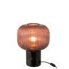 Lampe de table Yufo en marbre rouge/noir