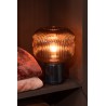 Lampe de table Yufo en marbre rouge/noir