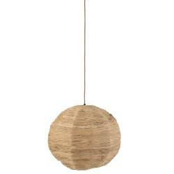 Lampe suspendue en feuille de bananier grande taille