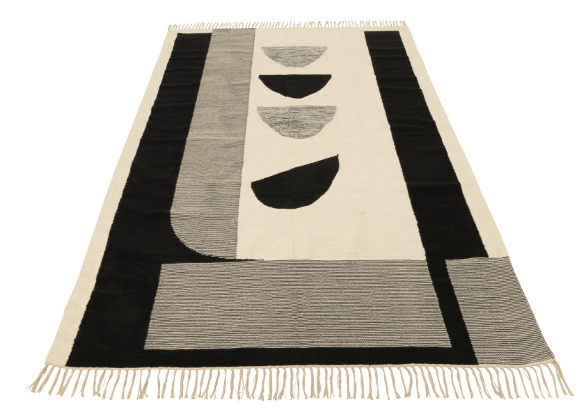 Tapis Tokyo blanc/noir