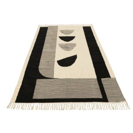 Tapis Tokyo blanc/noir