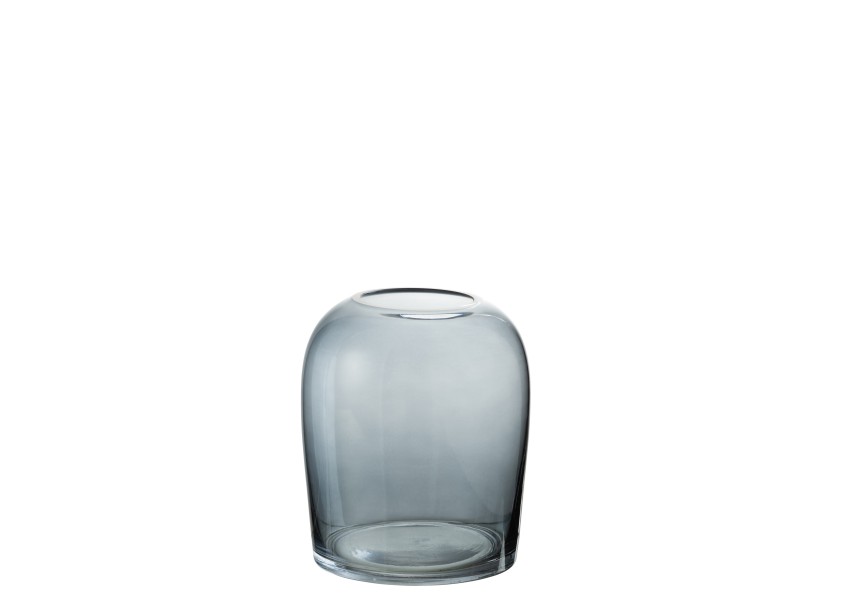 Vase Œuf verre gris petit