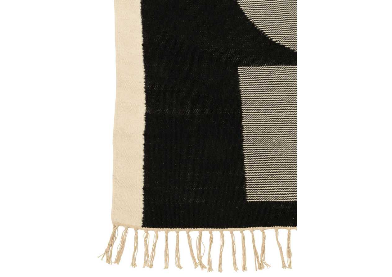 Tapis Tokyo blanc/noir