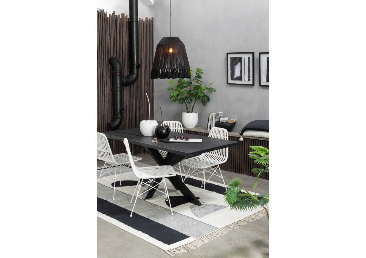 Tapis Tokyo blanc/noir