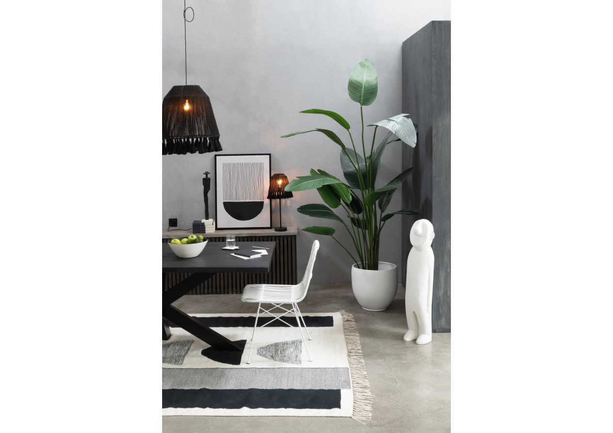 Tapis Tokyo blanc/noir