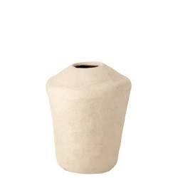 Vase Tchad blanc grand