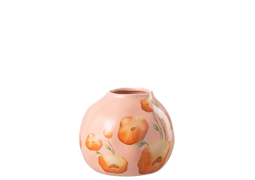 Vase fleur large en céramique Saumon