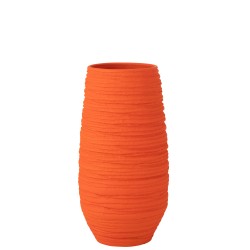Vase fiesta céramique orange très grand