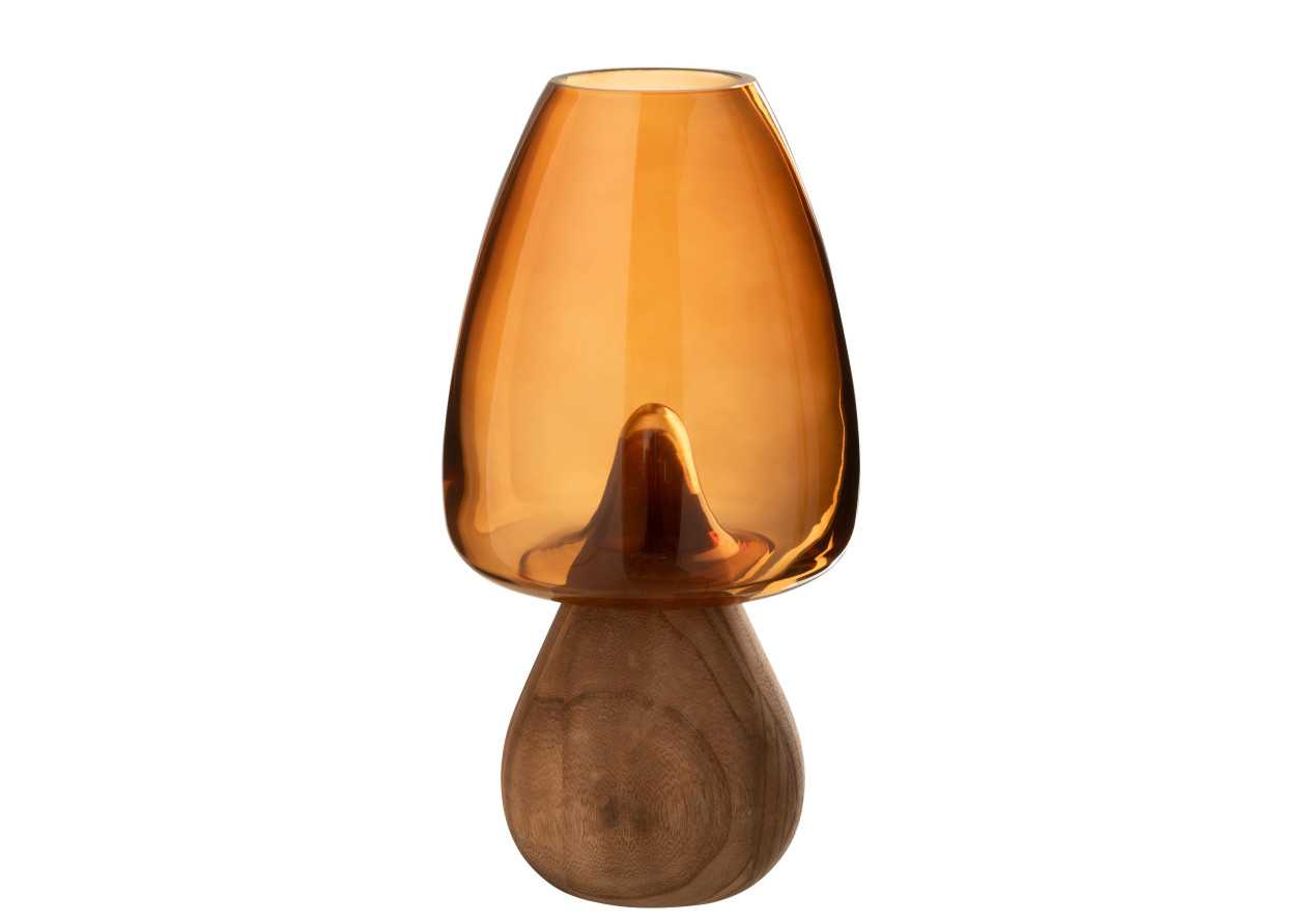 Vase champignon Haut – Verre caramel