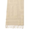 Rug Abstract Lines Wool Ecru