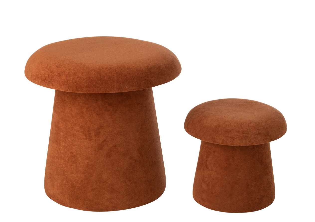 Set de 2 tabourets Mushroom