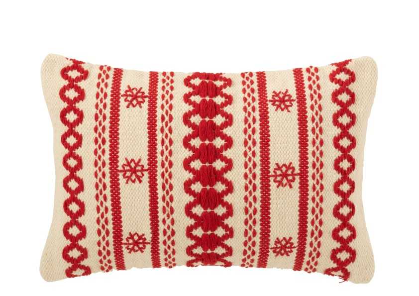 Coussin Stripes & Snowflakes