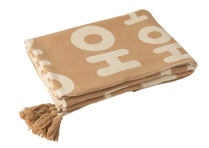 Plaid HoHoHo – Blanc & Beige