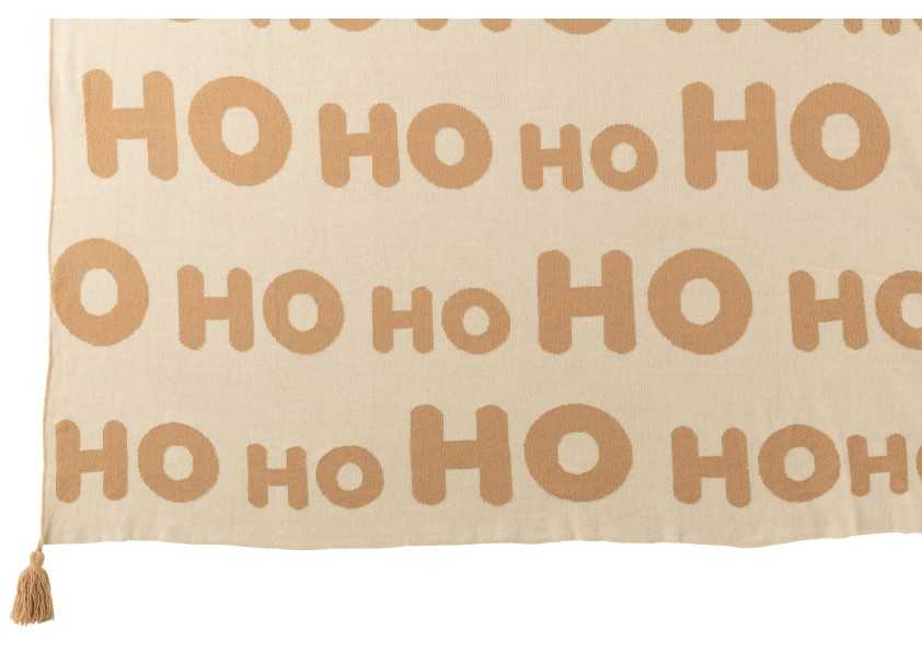 Plaid HoHoHo – Blanc & Beige