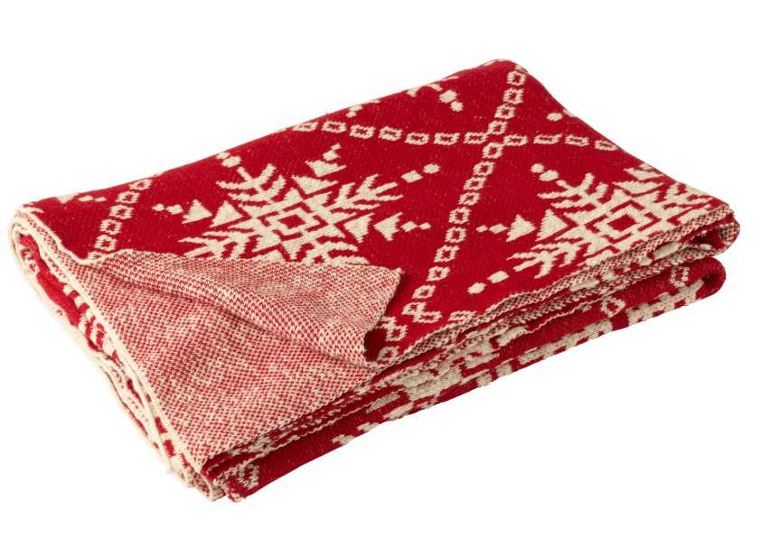 Couverture Snowflakes Rouge