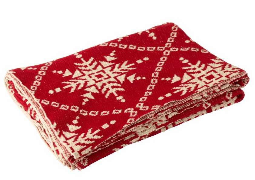 Couverture Snowflakes Rouge