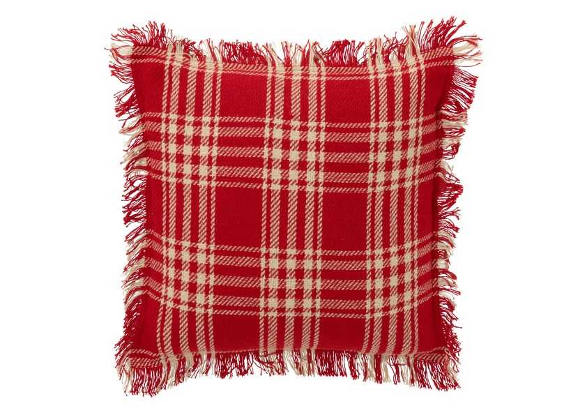 Coussin Checkered – Rouge & Blanc