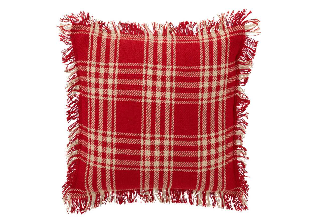Coussin Checkered – Rouge & Blanc