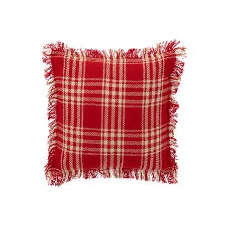 Coussin Checkered – Rouge & Blanc